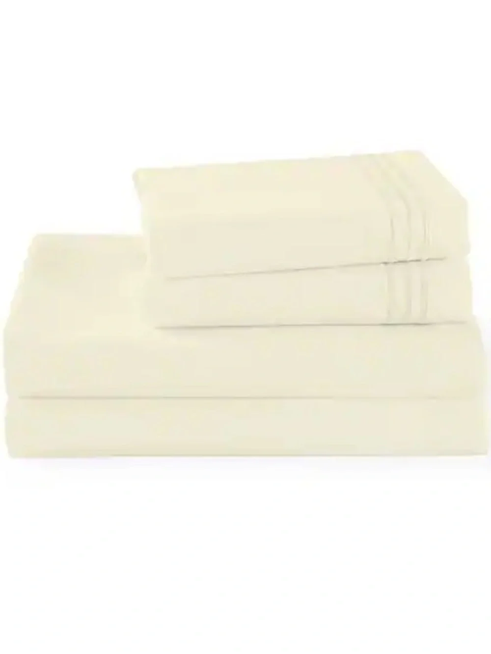 Cream Bed Queen 4 piece Sheet Set